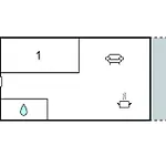 1 Bedroom Awesome In Apartment